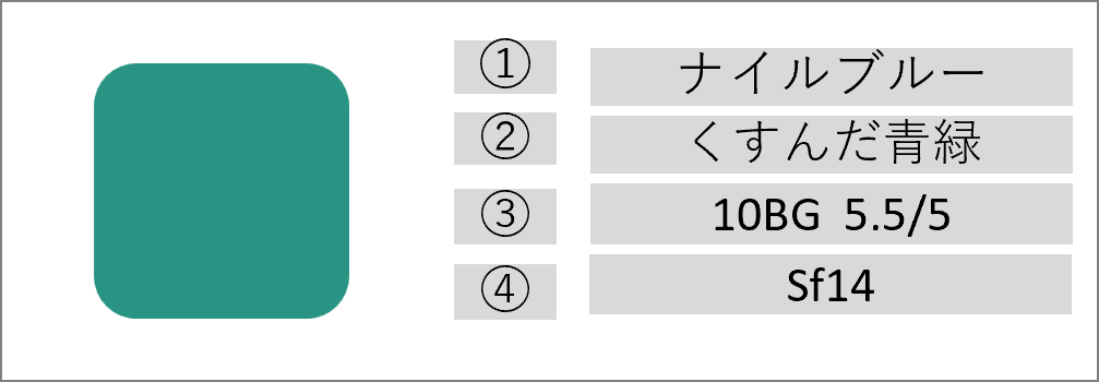 JIS慣用色名青緑